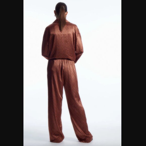COS Pure Silk Pajama Shirt and Pant Set NWT Size XS - Picture 12 of 15